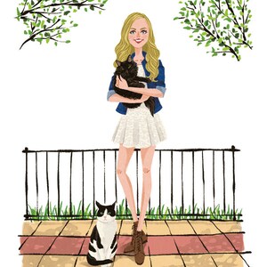 Custom Pet Portrait - Personalized Pet Gifts, Pet Memorial, Custom Portrait, Custom Pet Painting, Custom Pet Illustration, Digital Portrait bild 4