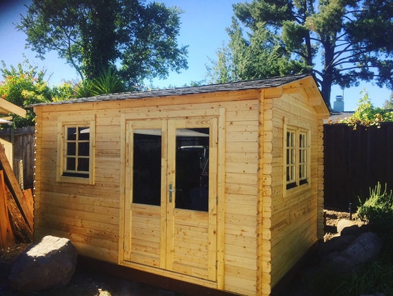 Eureka Guest House Kit Storage Shed Kit Wooden Cabin Kit Etsy