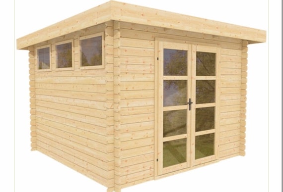 Storage Shed Kit Guesthouse Kit Natural Wood Garden House Etsy