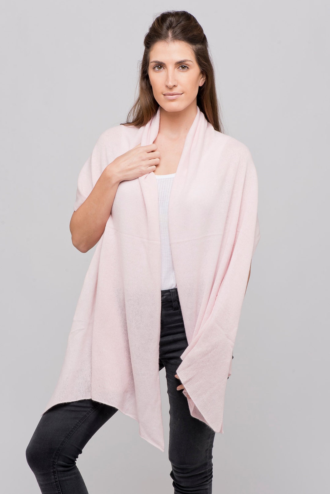 Pink Cashmere Wrap/light Pink Pure Cashmere Wrap/light Pink Etsy