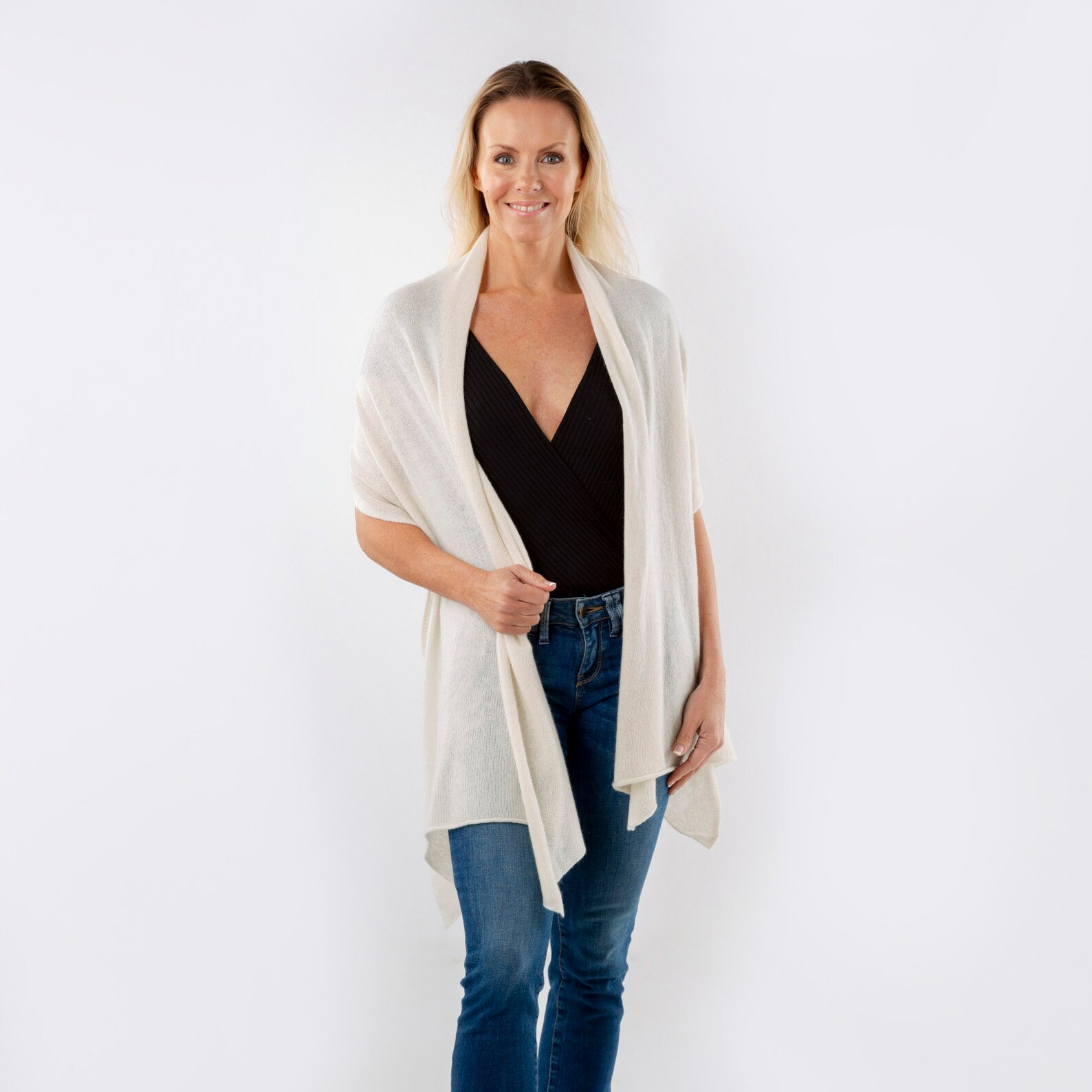 Cream Cashmere Wrap/cream Cashmere Scarf/pure Cashmere Scarf or Wrap
