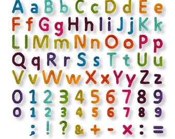 Applique alphabet pattern crochet uppercase lowercase large small letters numbers punctuation marks math signs