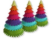 Christmas decoration tree, rainbow ornament crochet amigurumi PATTERN pdf