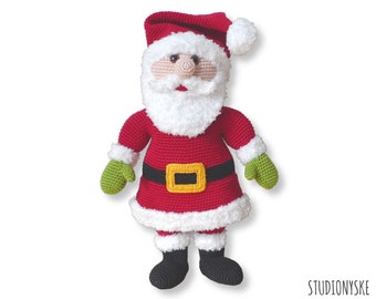 Santa Claus amigurumi pattern Holiday crochet Christmas toy PDF