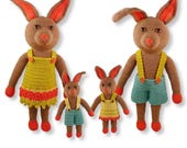 Haakpatroon pop FAMILIE konijn haas amigurumi speelgoed pdf