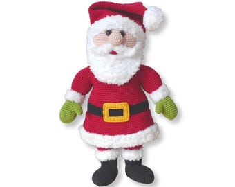 Santa Claus amigurumi pattern Holiday crochet Christmas toy PDF