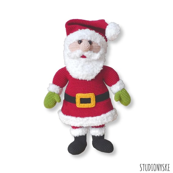 Kerstman amigurumi patroon Feestdagen haken Kerstmis pop PDF