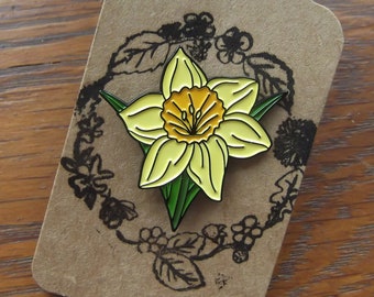 Daffodil Enamel Pin Badge