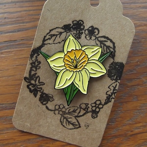 Daffodil Enamel Pin Badge