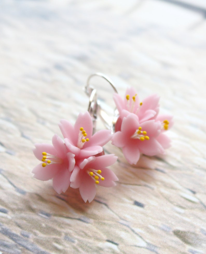 TUTORIAL Polymer Clay Sakura Cherry Blossom Beads Hand Etsy