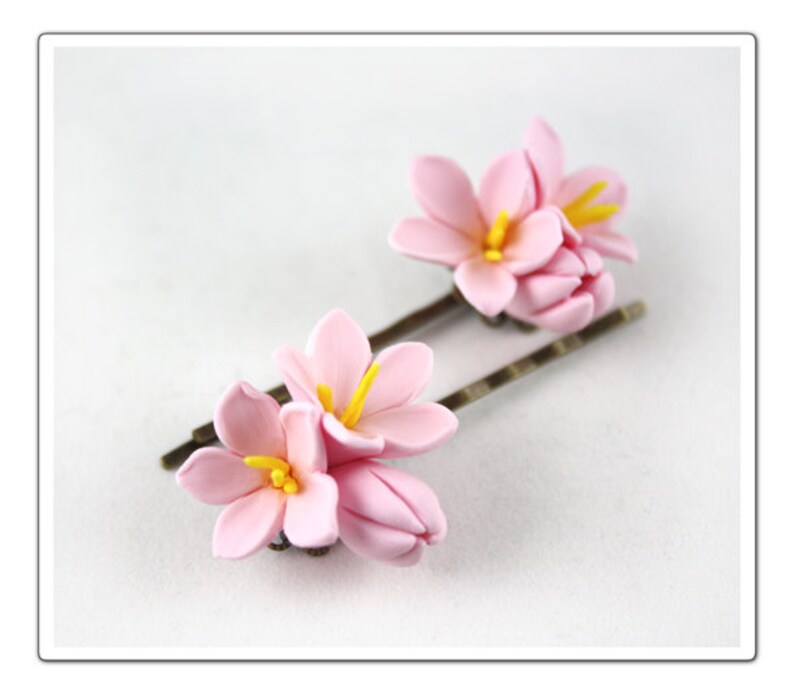 TUTORIAL Polymer Clay Sakura Cherry Blossom Beads Hand Etsy