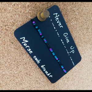 Custom Morse Code Bracelet: Personalized Name, Message, or Quote