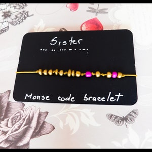 Custom Morse Code Bracelet: Personalized Name, Message, Wish Bracelet