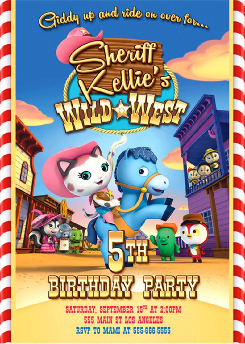 Sheriff Callie Invitation Sheriff Callie Birthday Party Etsy