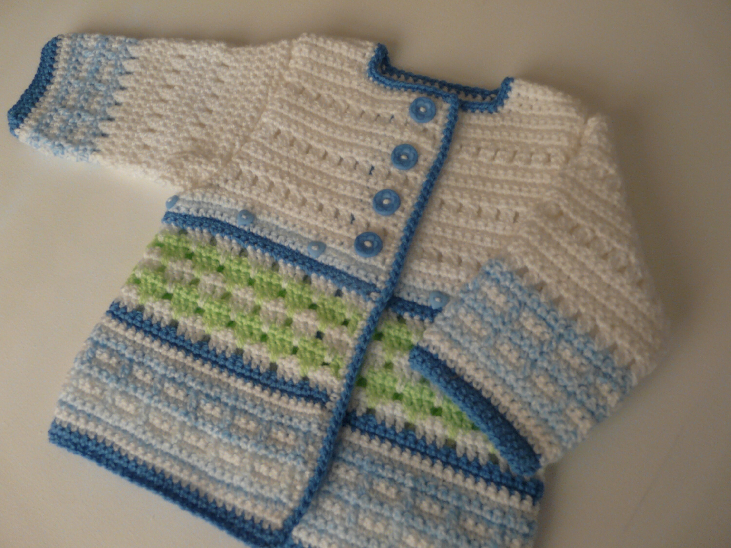 English Dutch Crochet Pattern Baby / Toddler Cardigan Spring | Etsy