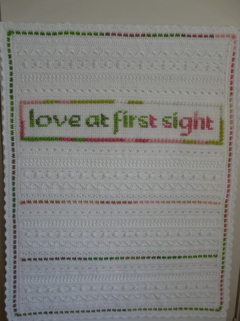 English Dutch Crochet Pattern Baby Blanket love at First Sight Etsy