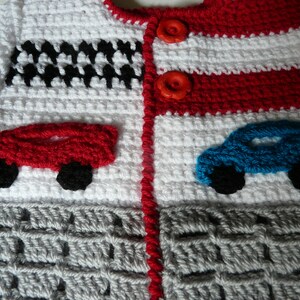 English Dutch Crochet Pattern Baby Cardigan Grand Prix 0 24 months image 7