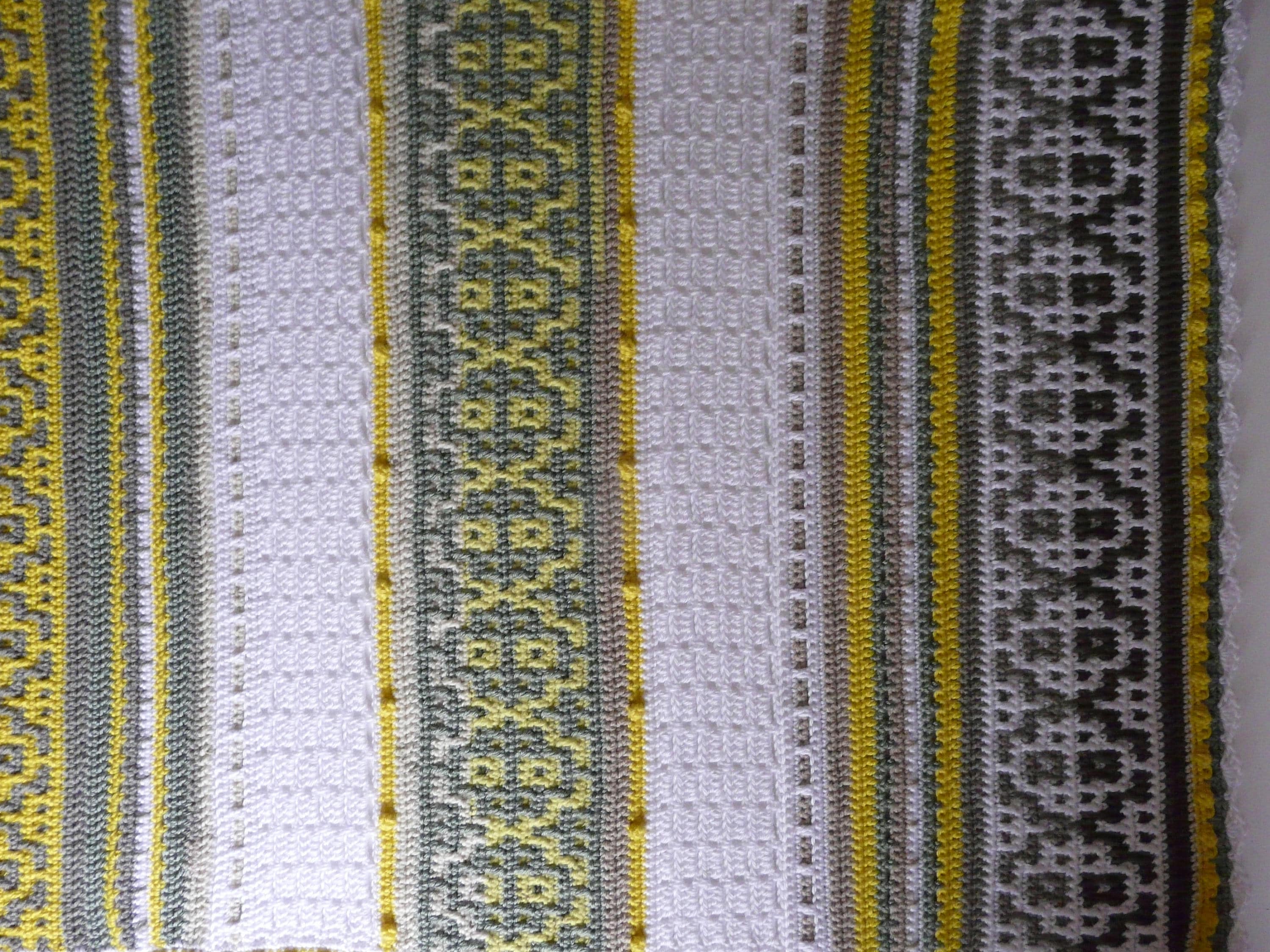 English Dutch Crochet Pattern Mosaic Blanket / Throw - Etsy