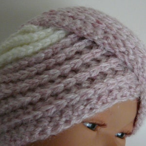 English Dutch Pattern Winter Baby / Toddler Turban Beanie Noura sizes 0 36 months 3yo US terms image 4