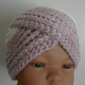 English Dutch Pattern Winter Baby / Toddler Turban Beanie Noura sizes 0 36 months 3yo US terms image 5