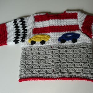 English Dutch Crochet Pattern Baby Cardigan Grand Prix 0 24 months image 4