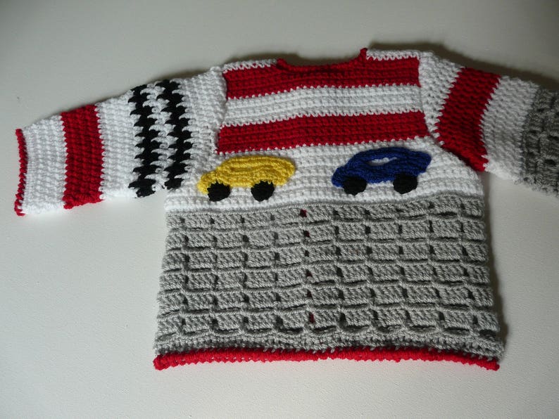 English Dutch Crochet Pattern Baby Cardigan Grand Prix 0 24 months image 4