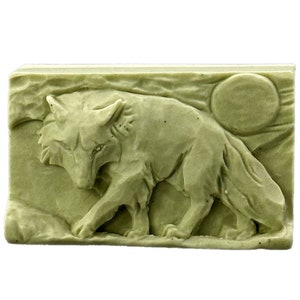 WOLF SOAP MOLD Silicone Mould Soap Bar Plaster Clay Wax Resin - Etsy