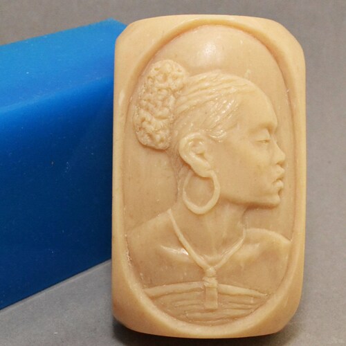 AFRICAN LADY SILICONE Mold Soap Bar Mould Black Beauty 5oz Etsy