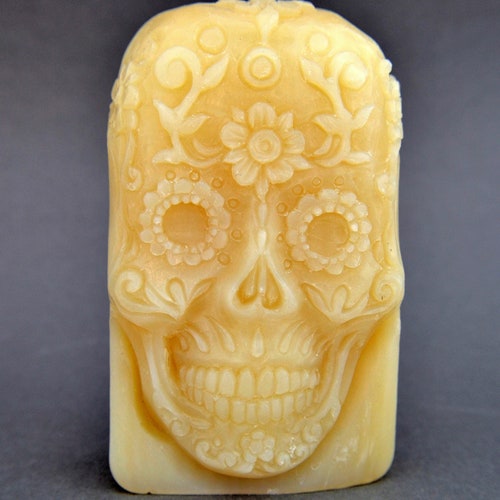 SKULL SOAP SILICONE Mold Soap Bar Halloween Mould Plaster Clay Etsy