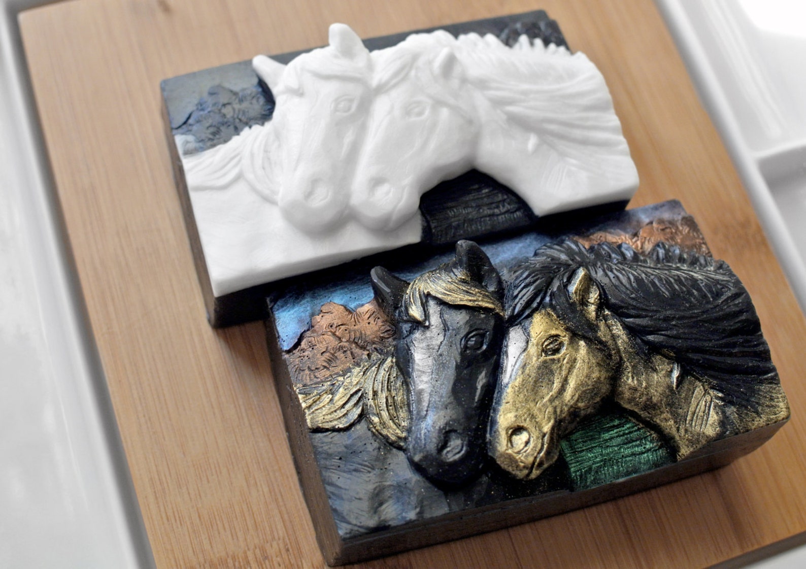 HORSE SILICONE MOLD Soap Making Horses Soap Bar Mold Pony Etsy