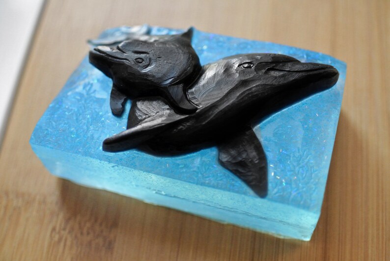 DOLPHIN SOAP SILICONE Mold Making Soap Bar Mould Sea Creature Etsy