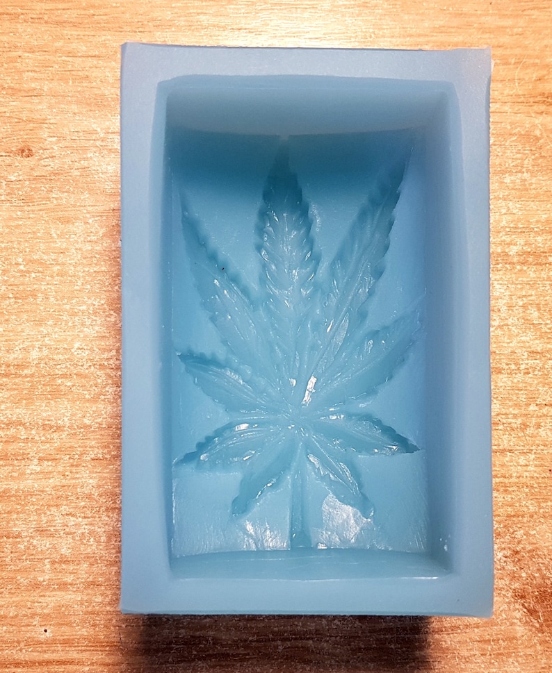 MARIJUANA SOAP MOLD silicone leaf cannabis hash pot mould Etsy