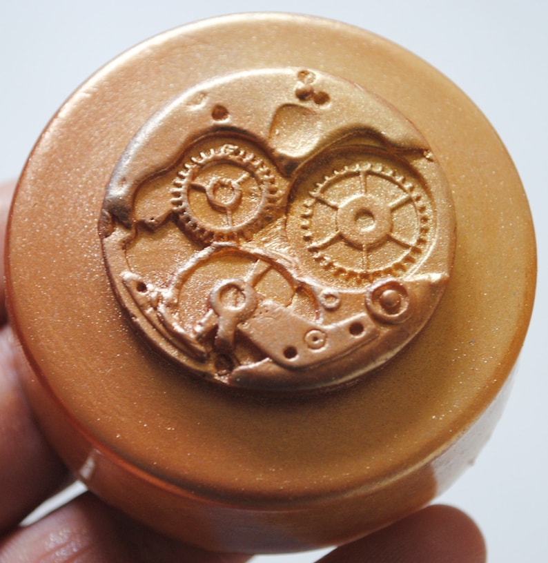 GEAR SOAP SILICONE mold mechanism resin wax soap bar mould plaster clay wax resin clock