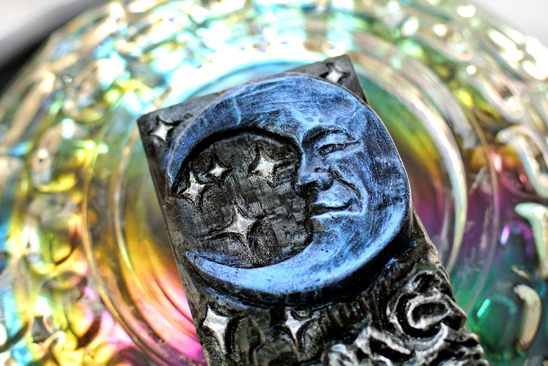 MOON SILICONE SOAP Mold Soap Bar Mould 5oz Resin Plaster Etsy