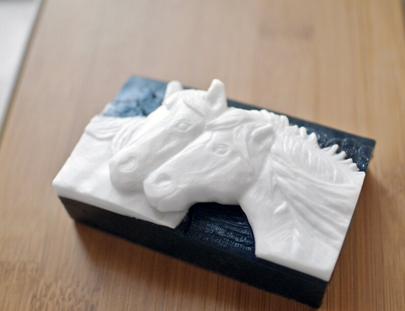 HORSE SILICONE MOLD Soap Making Horses Soap Bar Mold Pony Etsy