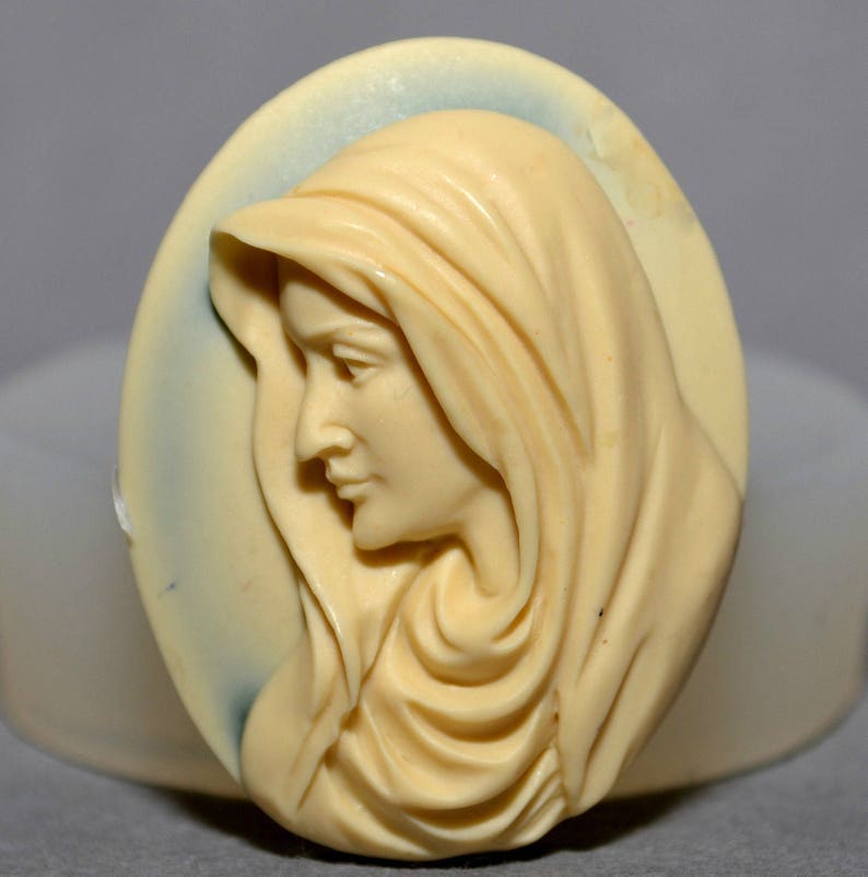 Max 64% Tucson Mall OFF VIRGIN MARY SILICONE cameo mold sugarcraft resin communio holly