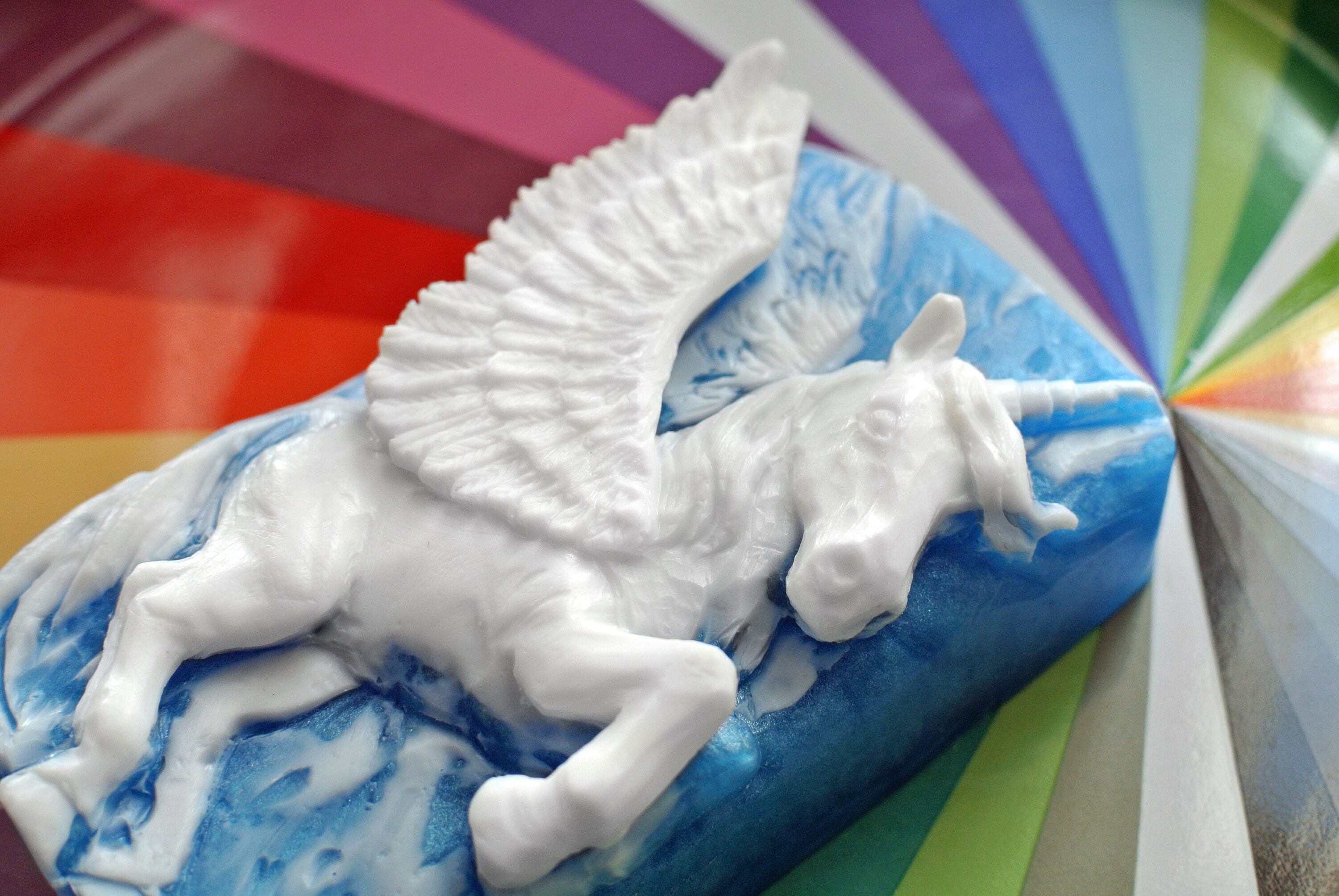 UNICORN SILICONE MOLD soap bar mould 5oz resin plaster Etsy Polska