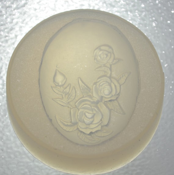 FLORAL CAMEO silicone mould Cupcake polymer clay chocolate resin fimo mold