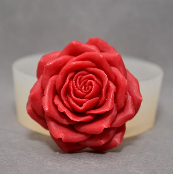 ROSE silicone mould flower mold sugarcraft resin polymer clay fimo plaster mould