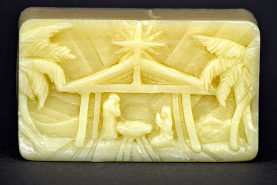 MANGER SCENE SILICONE mold soap flexible sturdy mould 5oz Birth of Christ