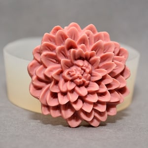 DAHLIA SILICONE MOLD flower sugarcraft resin fimo polymer clay mould soap fimo wax plaster icing chocolate food use food grade mould