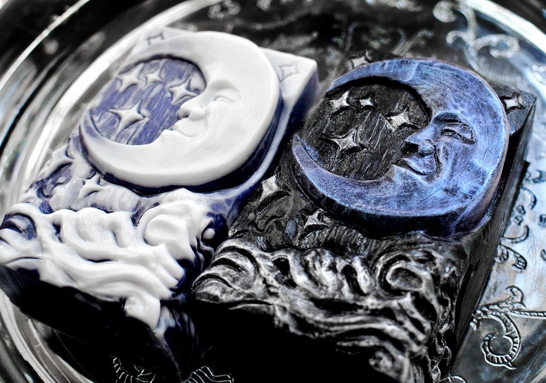 MOON SILICONE SOAP Mold Soap Bar Mould 5oz Resin Plaster Etsy