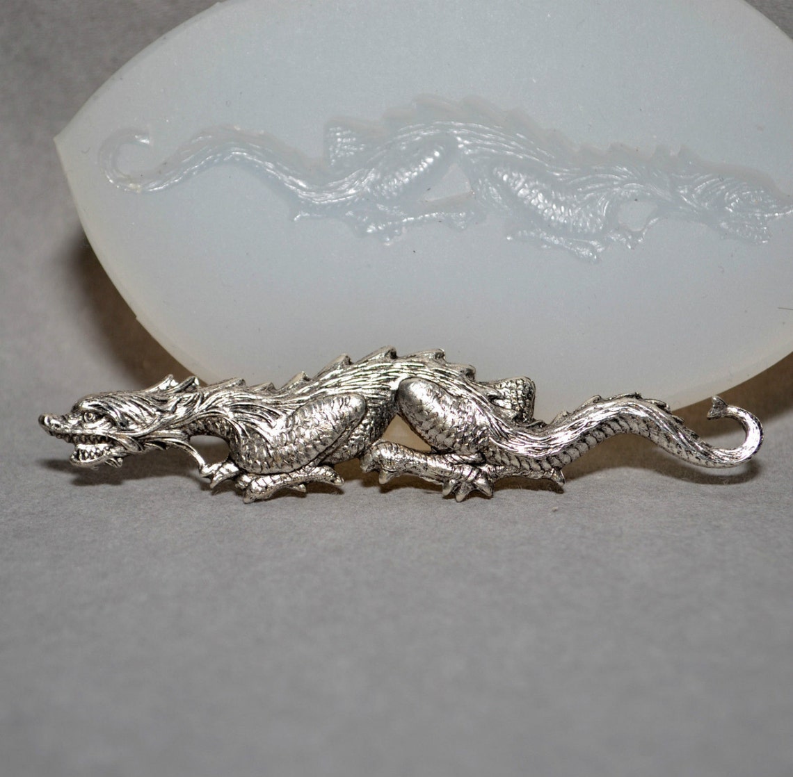 DRAGON SILICONE MOLD Polymer Clay Fimo Resin Plaster Etsy