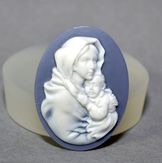 40x30mm Cameo Angel Baby/'s Polymer Clay Push Mold