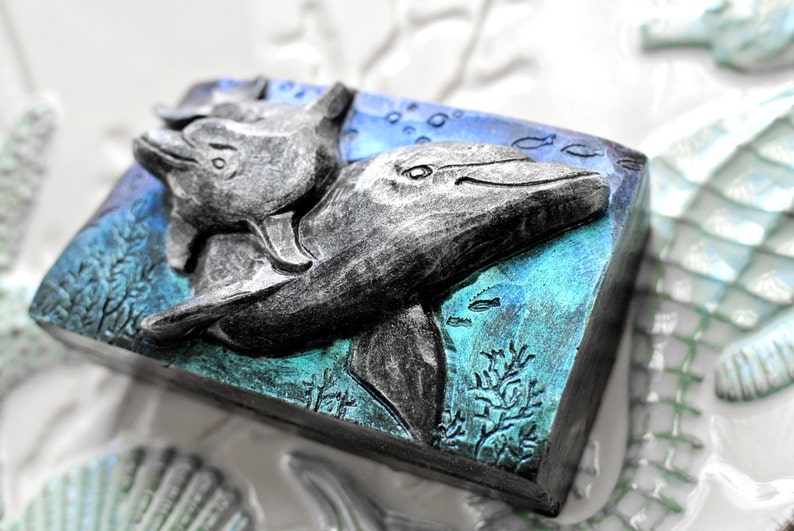DOLPHIN SOAP SILICONE Mold Making Soap Bar Mould Sea Creature Etsy