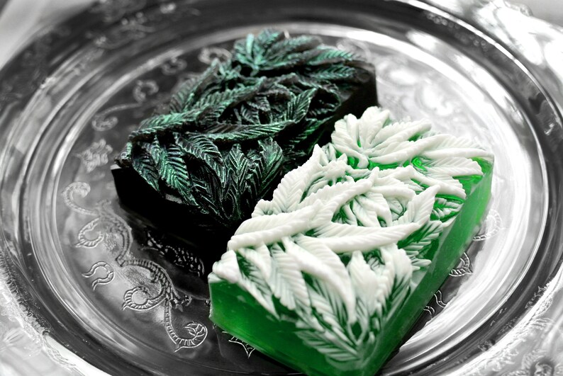 MARIJUANA SILICONE MOLD Soap Bar Mould 5oz Plaster Wax Resin Etsy