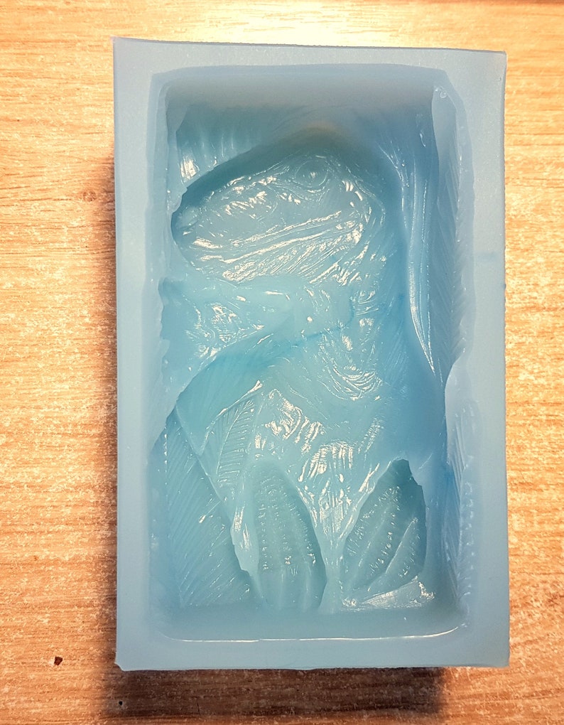 DINOSAUR SILICONE MOLD Soap Bar Mould 55oz Resin Plaster Etsy