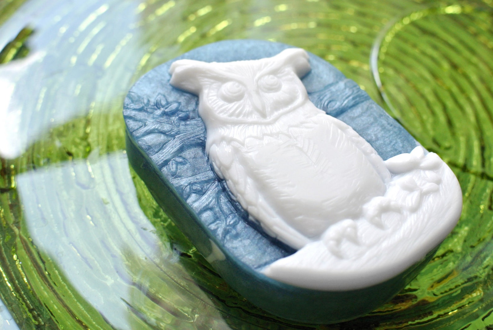 OWL SOAP MOLD Silicone Soap Making Mould Soap Bar Bird Plaster Etsy UK