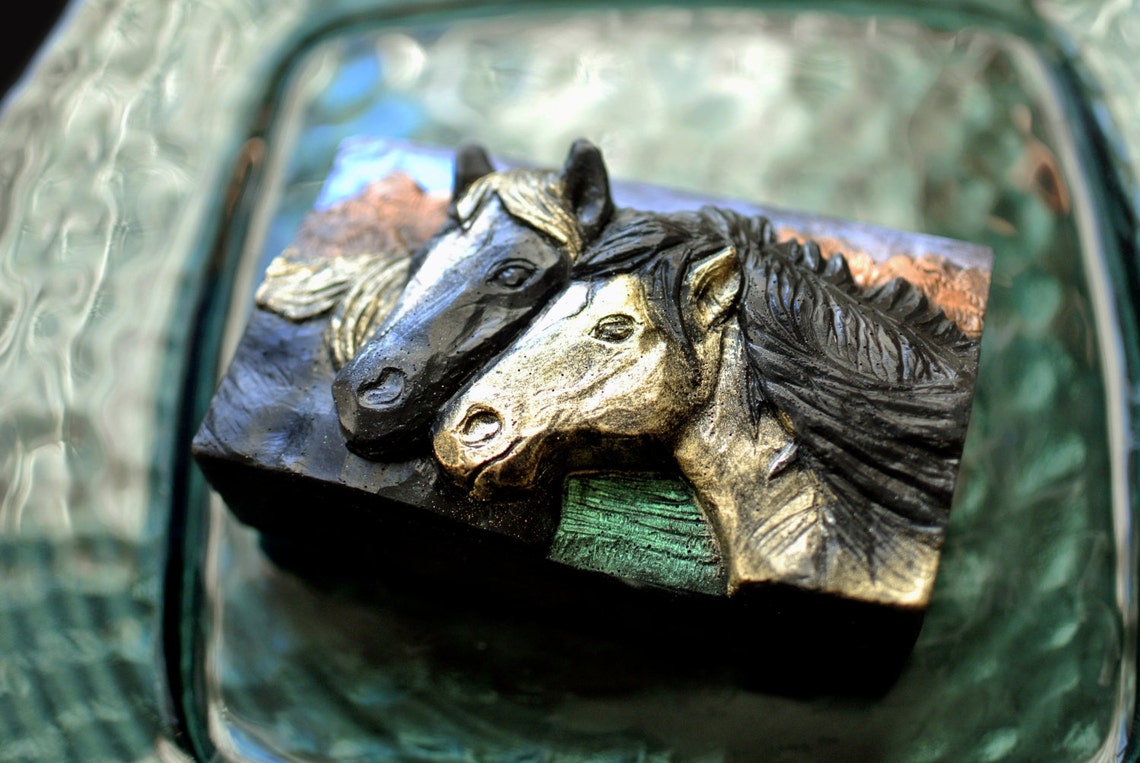 HORSE SILICONE MOLD Soap Making Horses Soap Bar Mold Pony Etsy