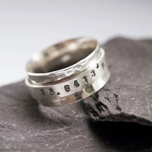 Personalised sterling silver hot sale ring